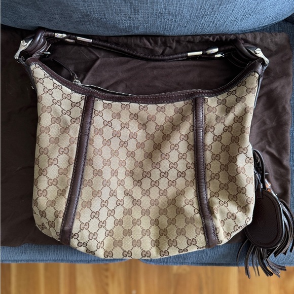 Gucci Beige and Brown Shoulder Bag - Picture 5 of 7